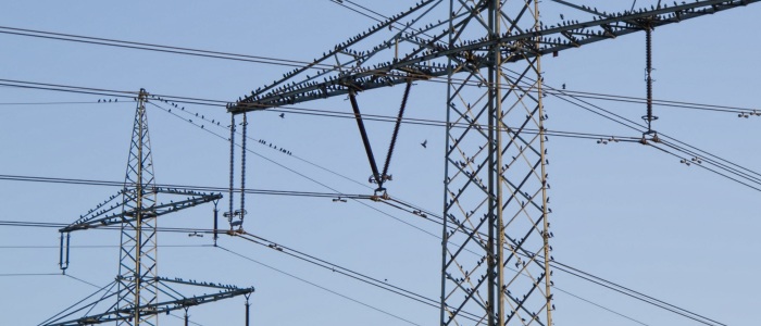 Power lines near Heilbronn, Germany.