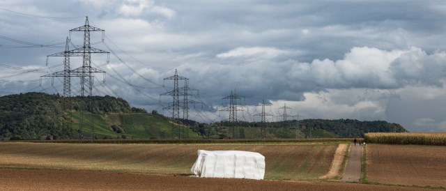 high-voltage power line near Ludwigsburg