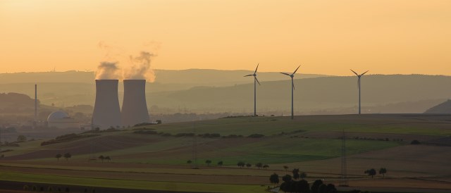 One technology in this photo receives more subsidies than the other. It's not the renewables. (Photo by Doblonaut, CC BY-NC-SA 2.0)