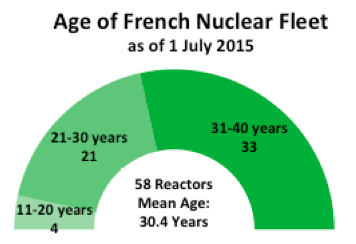 Age of French nuclear fleet