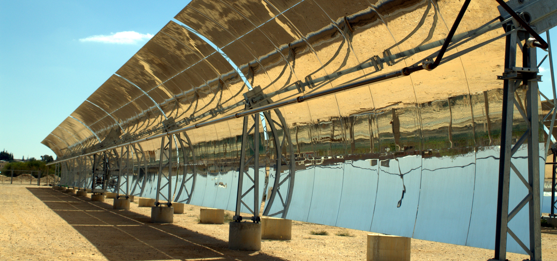 Solar Troughs in the Negev desert of Israel