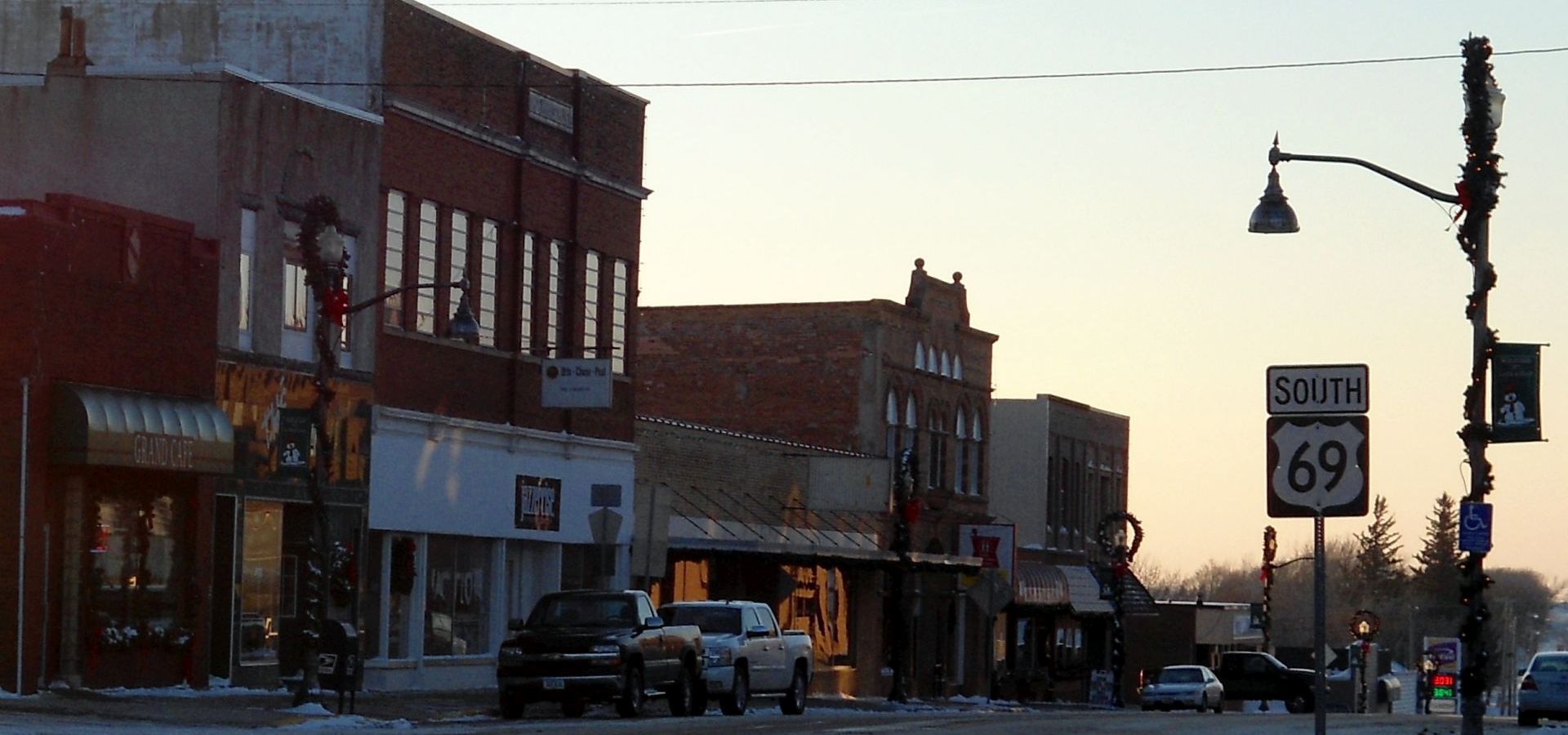 Main Street in Lake Mills, Iowa