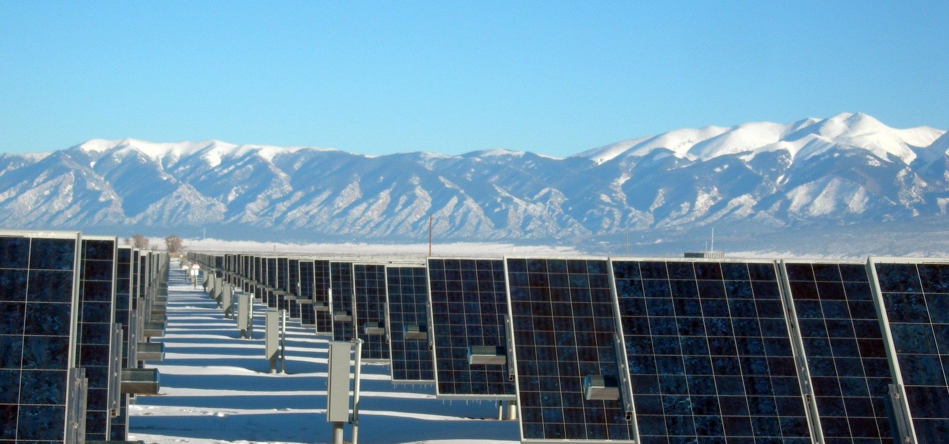solar panels in ice and snow