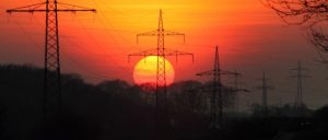 Power Lines in Sunset