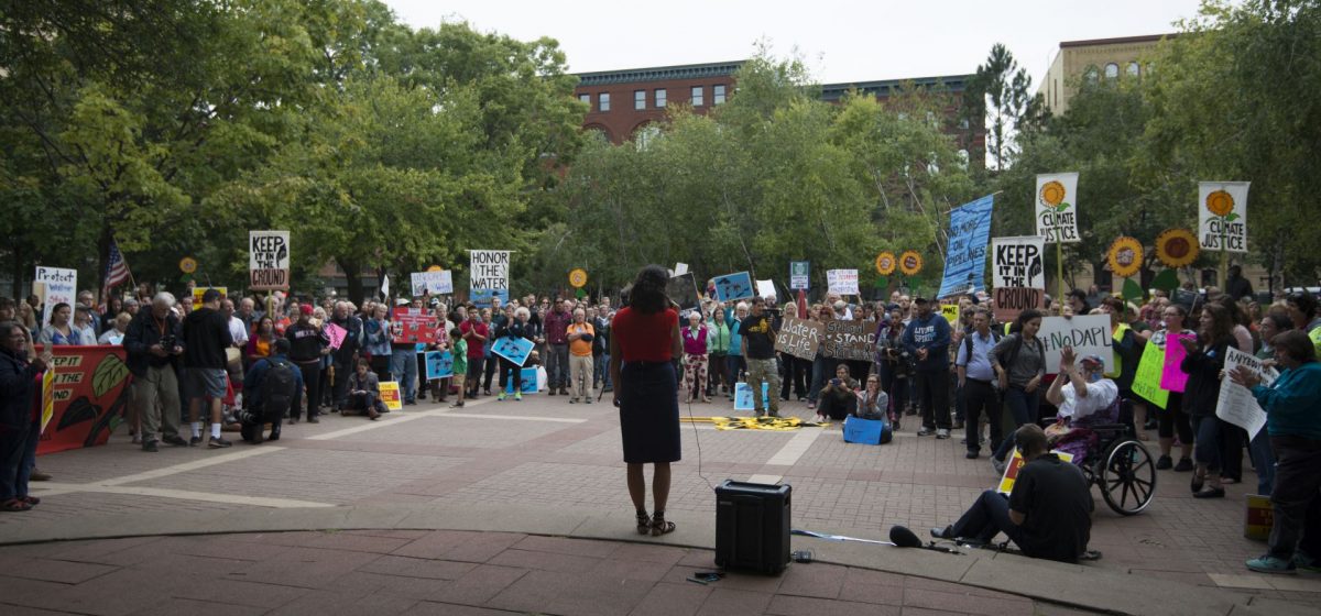 Solidarity rally with the Standing Rock in Saint Paul, against the Dakota Access Pipeline