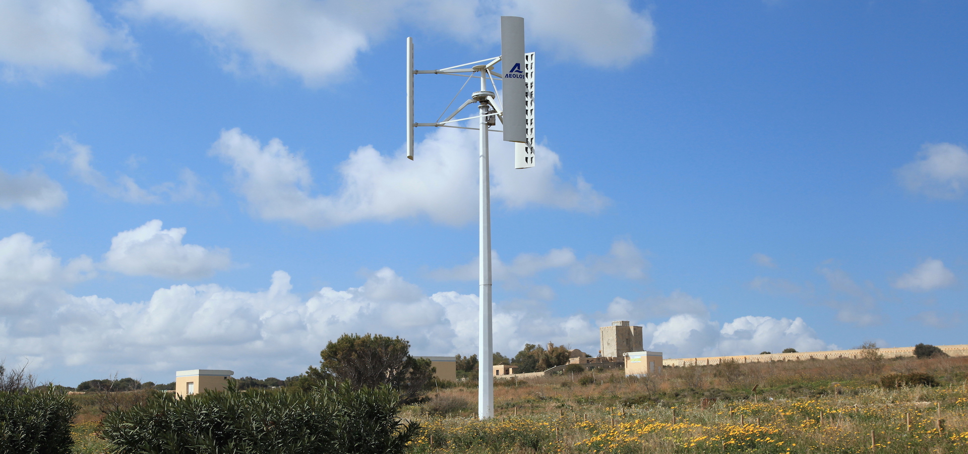 windmill in a field in Malta