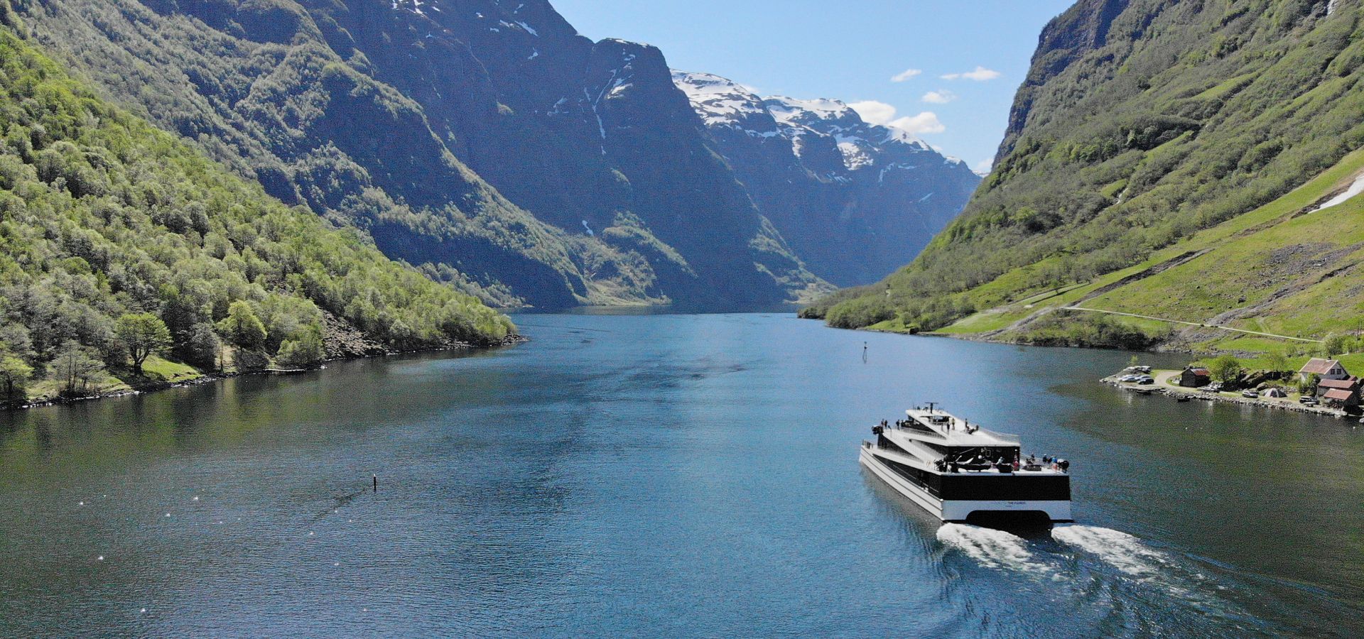 The Norwegian e-ship Future of the Fjords carries 5,500 Kilos of battery