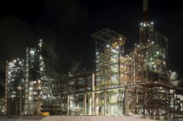 A petrochemical complex.